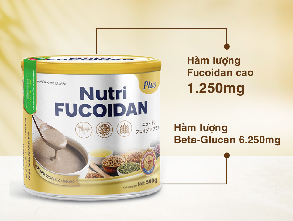 Trong Nutri Fucoidan plus có 2 thành phần quan trọng là Fucoidan và Beta-glucan